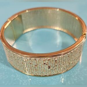 Nordstrom Sparkling Gold Sequin Cuff‎ Bracelet | Fashion Statement NWOT